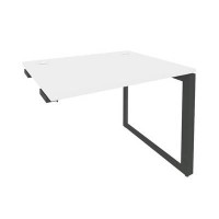 Onix O.MO-SPR-1.8 (Белый Бриллиант/Антрацит) Стол-приставка на О-образном м/к к опорным элементам