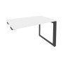 Onix O.MO-SPR-2.7 (Белый Бриллиант/Антрацит) Стол-приставка на О-образном м/к к опорным элементам