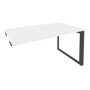Onix O.MO-SPR-3.8 (Белый Бриллиант/Антрацит) Стол-приставка на О-образном м/к к опорным элементам
