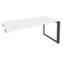 Onix O.MO-SPR-4.7 (Белый Бриллиант/Антрацит) Стол-приставка на О-образном м/к к опорным элементам