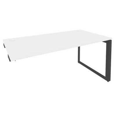 Onix O.MO-SPR-4.8 (Белый Бриллиант/Антрацит) Стол-приставка на О-образном м/к к опорным элементам
