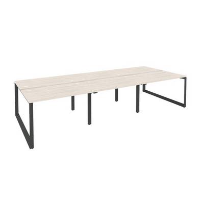 Onix O.MO-D.RS-6.2.7 (Денвер Светлый/Антрацит) Рабочая станция на О-образном м/к