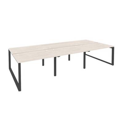 Onix O.MO-D.RS-6.2.8 (Денвер Светлый/Антрацит) Рабочая станция на О-образном м/к