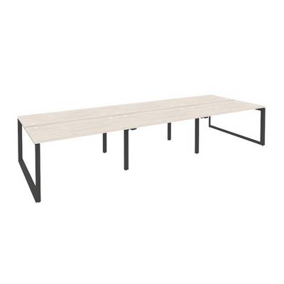 Onix O.MO-D.RS-6.3.7 (Денвер Светлый/Антрацит) Рабочая станция на О-образном м/к