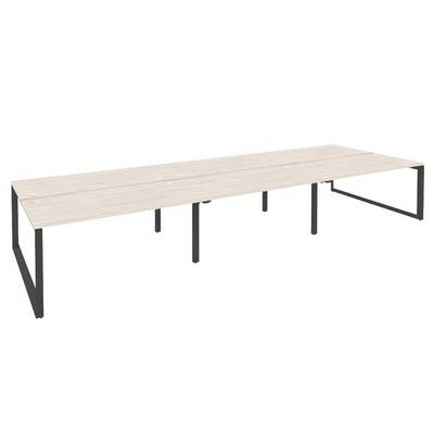 Onix O.MO-D.RS-6.4.8 (Денвер Светлый/Антрацит) Рабочая станция на О-образном м/к