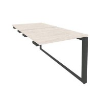 Onix O.MO-D.SPR-0.8 (Денвер Светлый/Антрацит) Стол-приставка двойной на О-образном м/к к опорым элем.