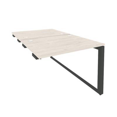 Onix O.MO-D.SPR-1.8 (Денвер Светлый/Антрацит) Стол-приставка двойной на О-образном м/к к опорым элем.