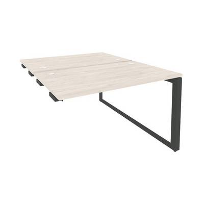 Onix O.MO-D.SPR-2.7 (Денвер Светлый/Антрацит) Стол-приставка двойной на О-образном м/к к опорым элем.