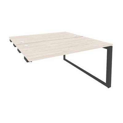 Onix O.MO-D.SPR-3.7 (Денвер Светлый/Антрацит) Стол-приставка двойной на О-образном м/к к опорым элем.