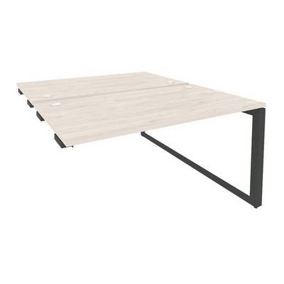 Onix O.MO-D.SPR-3.8 (Денвер Светлый/Антрацит) Стол-приставка двойной на О-образном м/к к опорым элем.