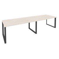 Onix O.MO-PRG-2.4 (Денвер Светлый/Антрацит) Стол переговорный (2 столешницы)