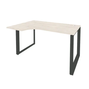 O.MO-SA-2L (Денвер Светлый/Антрацит) Стол эргономичный левый на О-образном м/к