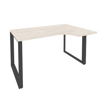 Onix O.MO-SA-2R (Денвер Светлый/Антрацит) Стол эргономичный правый на О-образном м/к