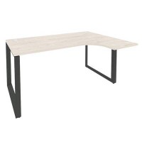 Onix O.MO-SA-4R (Денвер Светлый/Антрацит) Стол эргономичный правый на О-образном м/к