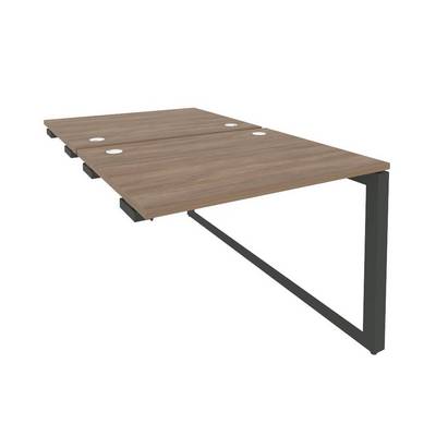 Onix O.MO-D.SPR-1.8 (Дуб Аризона/Антрацит) Стол-приставка двойной на О-образном м/к к опорым элем.