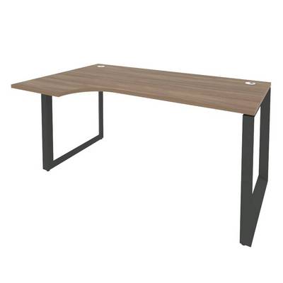 Onix O.MO-SA-1L (Дуб Аризона/Антрацит) Стол эргономичный левый на О-образном м/к