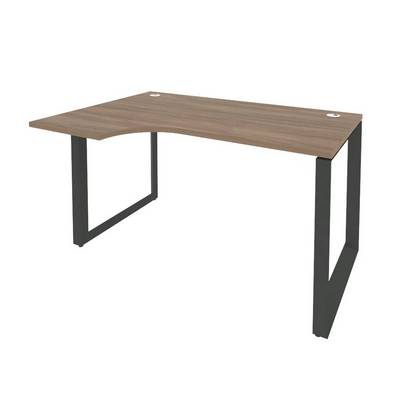 Onix O.MO-SA-2L (Дуб Аризона/Антрацит) Стол эргономичный левый на О-образном м/к