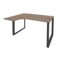 Onix O.MO-SA-3L (Дуб Аризона/Антрацит) Стол эргономичный левый на О-образном м/к