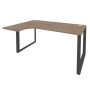 Onix O.MO-SA-4L (Дуб Аризона/Антрацит) Стол эргономичный левый на О-образном м/к