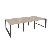 Onix O.MO-D.RS-6.1.7 (Дуб Аттик/Антрацит) Рабочая станция на О-образном м/к