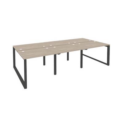 Onix O.MO-D.RS-6.1.7 (Дуб Аттик/Антрацит) Рабочая станция на О-образном м/к