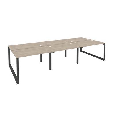 Onix O.MO-D.RS-6.2.7 (Дуб Аттик/Антрацит) Рабочая станция на О-образном м/к