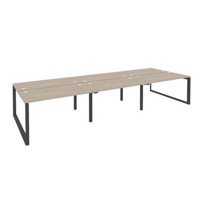 Onix O.MO-D.RS-6.3.7 (Дуб Аттик/Антрацит) Рабочая станция на О-образном м/к