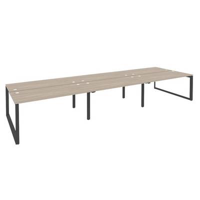 Onix O.MO-D.RS-6.4.7 (Дуб Аттик/Антрацит) Рабочая станция на О-образном м/к