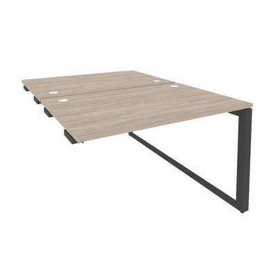 Onix O.MO-D.SPR-2.8 (Дуб Аттик/Антрацит) Стол-приставка двойной на О-образном м/к к опорым элем.