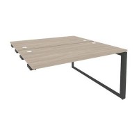 Onix O.MO-D.SPR-3.7 (Дуб Аттик/Антрацит) Стол-приставка двойной на О-образном м/к к опорым элем.