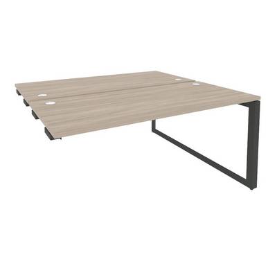 Onix O.MO-D.SPR-4.7 (Дуб Аттик/Антрацит) Стол-приставка двойной на О-образном м/к к опорым элем.