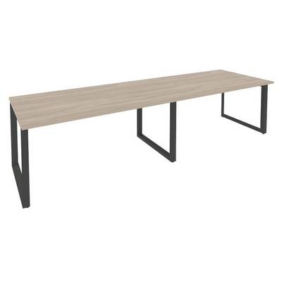 Onix O.MO-PRG-2.4 (Дуб Аттик/Антрацит) Стол переговорный (2 столешницы)