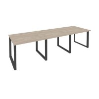 Onix O.MO-PRG-3.1 (Дуб Аттик/Антрацит) Стол переговорный (3 столешницы)