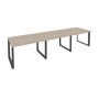 Onix O.MO-PRG-3.2 (Дуб Аттик/Антрацит) Стол переговорный (3 столешницы)