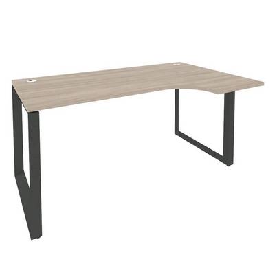 Onix O.MO-SA-1R (Дуб Аттик/Антрацит) Стол эргономичный правый на О-образном м/к
