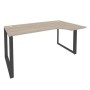 Onix O.MO-SA-1R (Дуб Аттик/Антрацит) Стол эргономичный правый на О-образном м/к