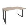 Onix O.MO-SA-2R (Дуб Аттик/Антрацит) Стол эргономичный правый на О-образном м/к
