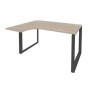 Onix O.MO-SA-3L (Дуб Аттик/Антрацит) Стол эргономичный левый на О-образном м/к