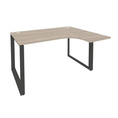 Onix O.MO-SA-3R (Дуб Аттик/Антрацит) Стол эргономичный правый на О-образном м/к
