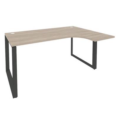 Onix O.MO-SA-4R (Дуб Аттик/Антрацит) Стол эргономичный правый на О-образном м/к