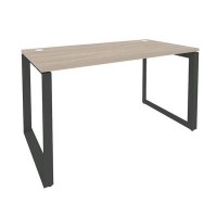 Onix O.MO-SP-3.7 (Дуб Аттик/Антрацит) Стол рабочий на О-образном м/к
