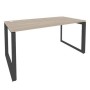 Onix O.MO-SP-4.8 (Дуб Аттик/Антрацит) Стол рабочий на О-образном м/к