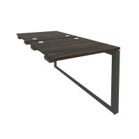 Onix O.MO-D.SPR-0.8 (Дуб Мали/Антрацит) Стол-приставка двойной на О-образном м/к к опорым элем.