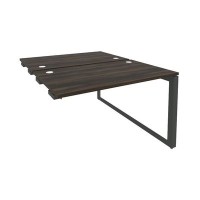 Onix O.MO-D.SPR-2.7 (Дуб Мали/Антрацит) Стол-приставка двойной на О-образном м/к к опорым элем.