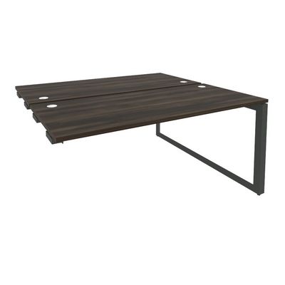 Onix O.MO-D.SPR-4.7 (Дуб Мали/Антрацит) Стол-приставка двойной на О-образном м/к к опорым элем.