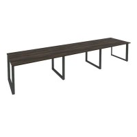 Onix O.MO-PRG-3.3 (Дуб Мали/Антрацит) Стол переговорный (3 столешницы)