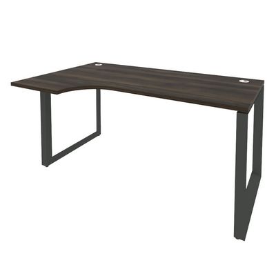 Onix O.MO-SA-1L (Дуб Мали/Антрацит) Стол эргономичный левый на О-образном м/к
