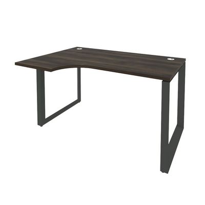 Onix O.MO-SA-2L (Дуб Мали/Антрацит) Стол эргономичный левый на О-образном м/к