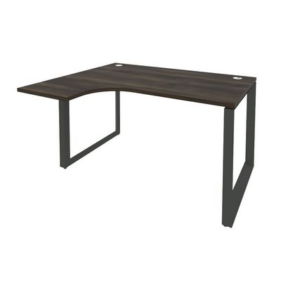 Onix O.MO-SA-3L (Дуб Мали/Антрацит) Стол эргономичный левый на О-образном м/к