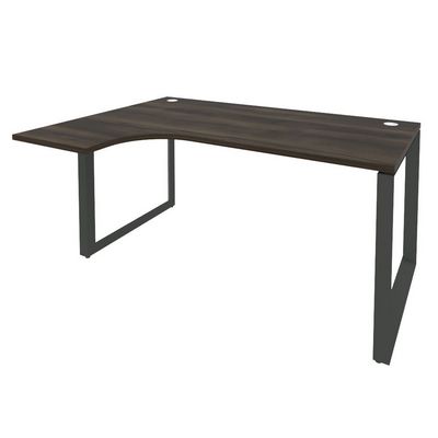 Onix O.MO-SA-4L (Дуб Мали/Антрацит) Стол эргономичный левый на О-образном м/к